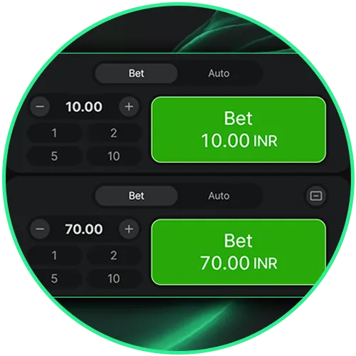 Place small or large wagers on the Aviator game at BC Game to suit your budget.
